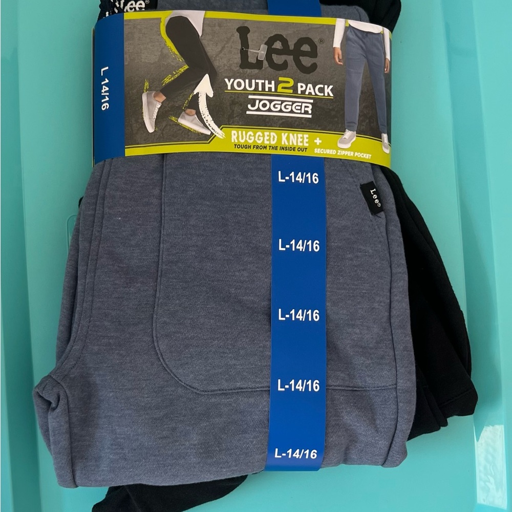 ❤️Lee Youth Jogger Set in Black and Gray New with tag size Large (14-16)